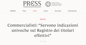 Registro dei titolari effettivi, dal CNDCEC la richiesta di sospensione totale