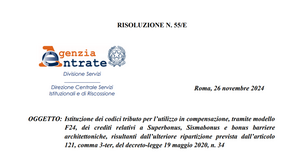 Superbonus e bonus edilizi: le istruzioni delle Entrate per la compensazione in sei anni