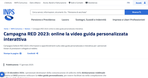Modello RED da inviare entro il 28 febbraio 2025: dall'INPS una videoguida