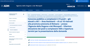 Concorso Agenzia delle Dogane 2025: bando per 569 diplomati