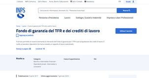 TFR, come fare domanda per l'intervento del Fondo di garanzia INPS