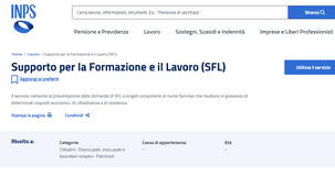 Supporto per la formazione e il lavoro 2025: requisiti e domanda