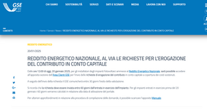 Reddito energetico: al via le domande per i contributi 