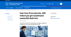Investimenti sostenibili 4.0: in arrivo nuovi contributi per le imprese del Sud
