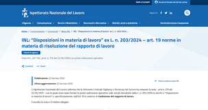 Dimissioni volontarie per assenze ingiustificate: il modello da inviare all'INL 