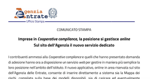 Cooperative compliance: dalle Entrate un nuovo servizio online per la gestione dei documenti