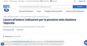 Pensione nella Gestione separata: la valorizzazione dei periodi all'estero