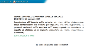 Nella precompilata 2025 entrano i dati del GSE sulla cessione di energia rinnovabile in esubero