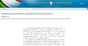 Assegno di maternità dei Comuni INPS: aumenta l'importo per il 2025