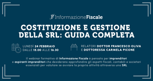 Apertura e gestione della SRL: webinar per imprenditori