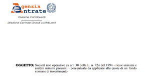 La disciplina delle società di comodo