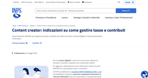 Content creator e influencer: le regole INPS