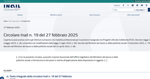 L'assicurazione INAIL per i beneficiari di ADI e SFL che partecipano ai PUC
