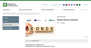 Regione Lombardia: al via l'agevolazione “Basket Bond”
