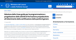 Certificazione parità di genere: le nuove linee guida per la formazione 