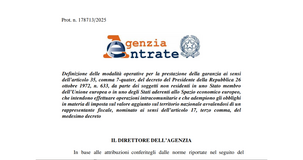 Soggetti IVA, per l'iscrizione al VIES necessaria la garanzia: le istruzioni