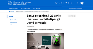Bonus colonnine domestiche 2025: nuove domande dal 29 aprile 