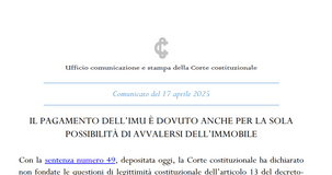 IMU anche sugli immobili in vendita: conta la sola possibilità di utilizzo 