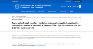 Servizio civile: i contratti si firmano dall'App IO