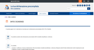 Modello 730/2025 precompilato: il calendario con le date di scadenza