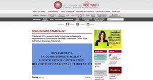 Formazione professionale, INT: implementata la Commissione Fiscalità e costituito il Centro Studi