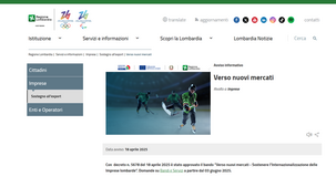 Regione Lombardia: al via l'agevolazione “Verso nuovi mercati”