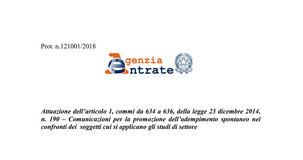 Studi di settore: le 69 anomalie per l'adempimento spontaneo