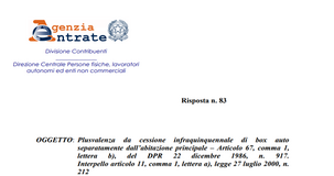 Bonus prima casa, pertinenze vincolate per 5 anni