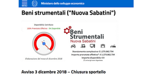 Nuova Sabatini: il MISE blocca le domande
