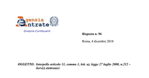 Servizi online: niente fattura né corrispettivi per i privati consumatori