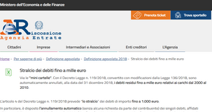 Stralcio cartelle fino a 1.000 euro: verifica annullamento online