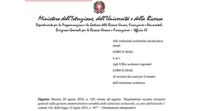 Scuola: dal 1° gennaio 2019 nuovo regolamento amministrativo contabile