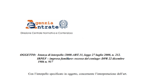 Impresa familiare: definizione civilistica e trattamento fiscale