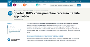 INPS Mobile: come prenotare l'accesso agli sportelli grazie all'app