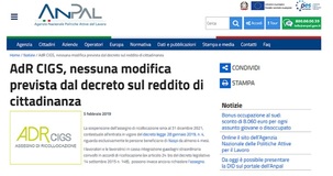 AdR, assegno di ricollocazione: nessuna sospensione per i lavoratori in CIGS