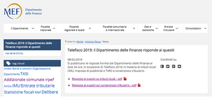 MEF: risposte su Imu, Icp, Tari e contenzioso tributario