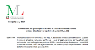 Sicurezza sul lavoro: per l'aggiornamento un evento di formazione dedicato