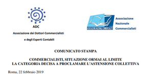 Commercialisti verso lo sciopero, astensione collettiva dal 29 aprile al 3 maggio 2019