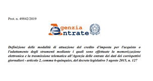 Bonus registratore di cassa telematico 2020: come funziona? Le istruzioni 
