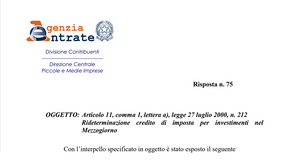 Bonus sud e cessione ramo d'azienda in affitto: il credito di imposta si conserva