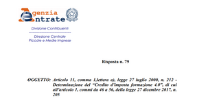 Bonus formazione 4.0 anche per le spese sostenute prima del deposito del contratto