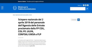 Agenzia delle Entrate: sciopero nazionale il 2 aprile