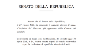 Decreto Crescita: cosa prevede? Testo e novità nella legge di conversione