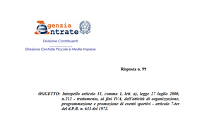 Adempimenti iva eventi sportivi: gravano sui committenti in caso di organizzatori extra Ue