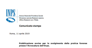Bando pratica forense INPS 2019: domande fino al 10 maggio