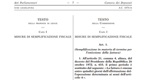 Fattura elettronica, termine di emissione più lungo. Le novità nel PdL Semplificazioni