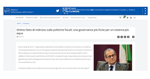 Atto di indirizzo sulle politiche fiscali 2019-21, ricetta MEF per ridurre il tax gap