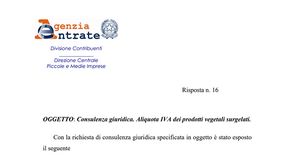Iva prodotti alimentari: aliquota al 4% per verdure e legumi surgelati
