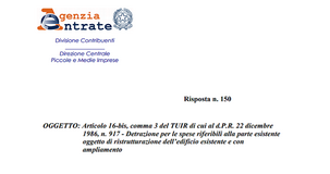 Ristrutturazione con ampliamento, bonus del 50% solo per i lavori sulla parte esistente