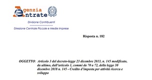 Credito ricerca e sviluppo, ammissibile anche il compenso dell'amministratore